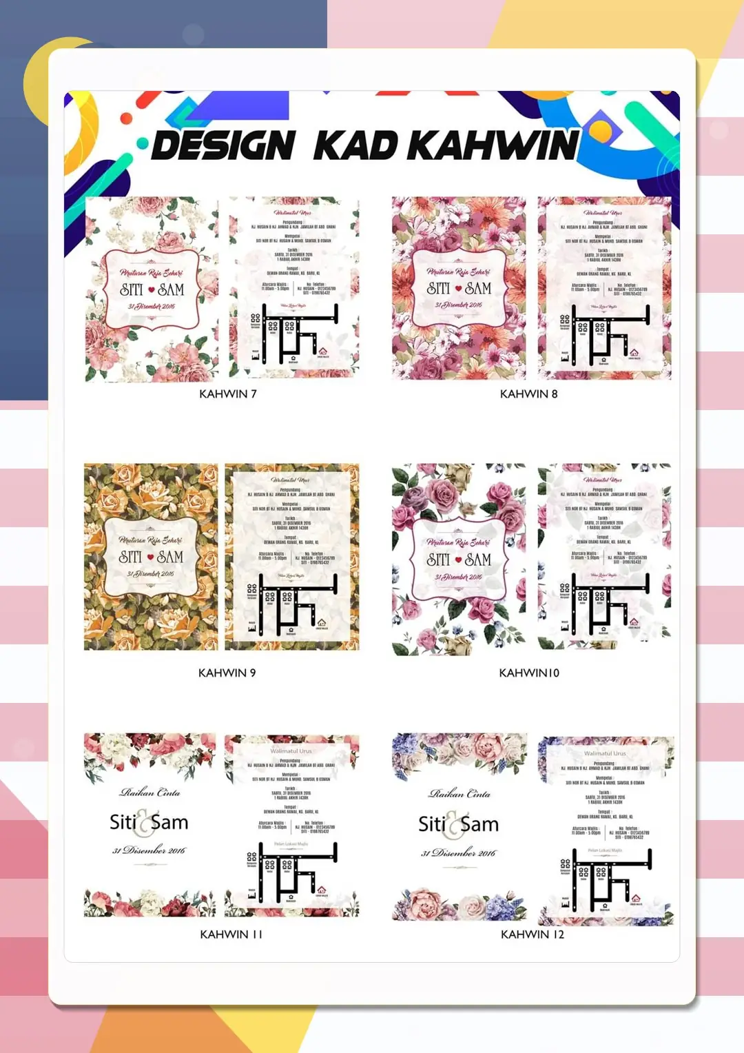 Wedding Card Designs 07–12
