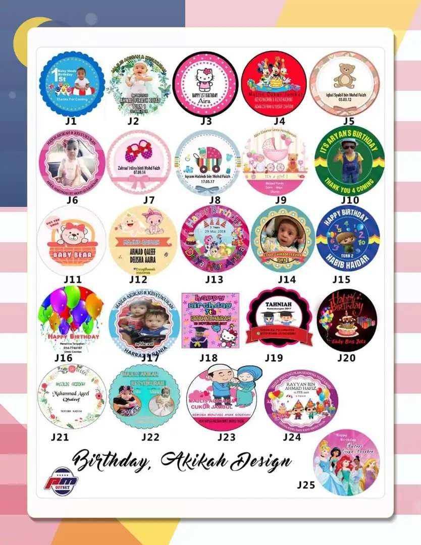 Wedding Sticker Design Collection 04