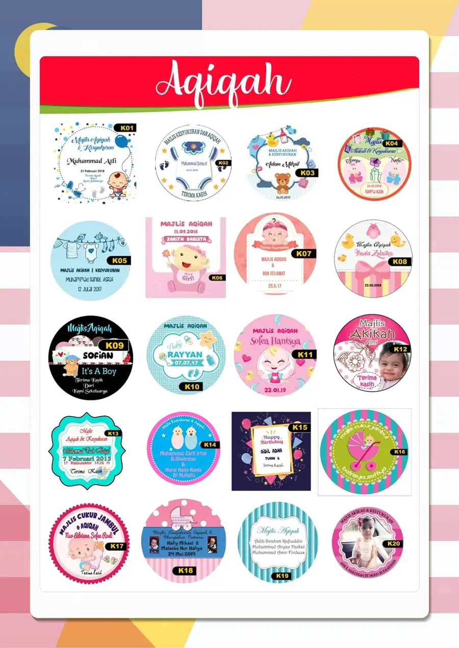Wedding Sticker Design Collection 06