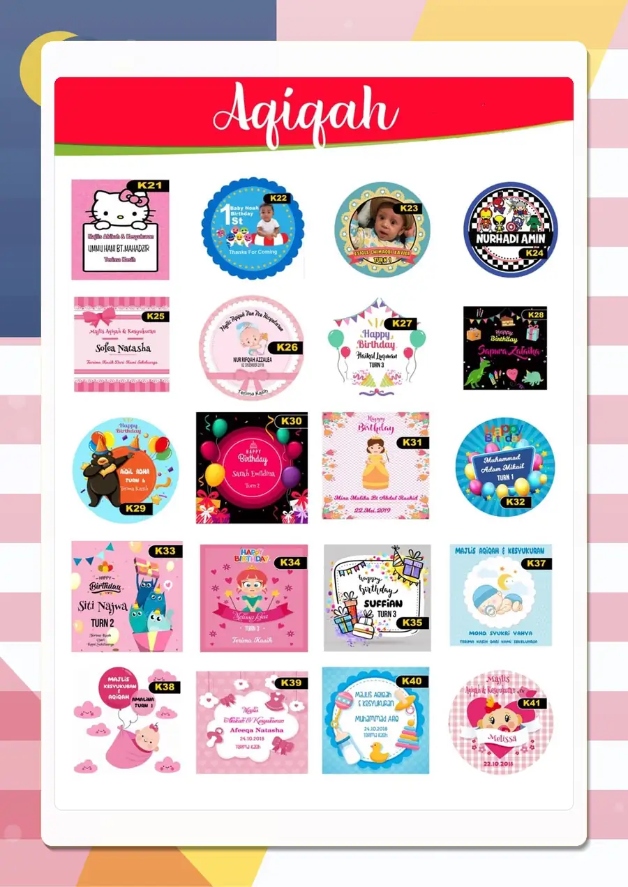 Wedding Sticker Design Collection 07