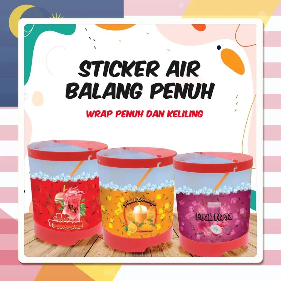 Drink sticker designs Full-Wrap Preview