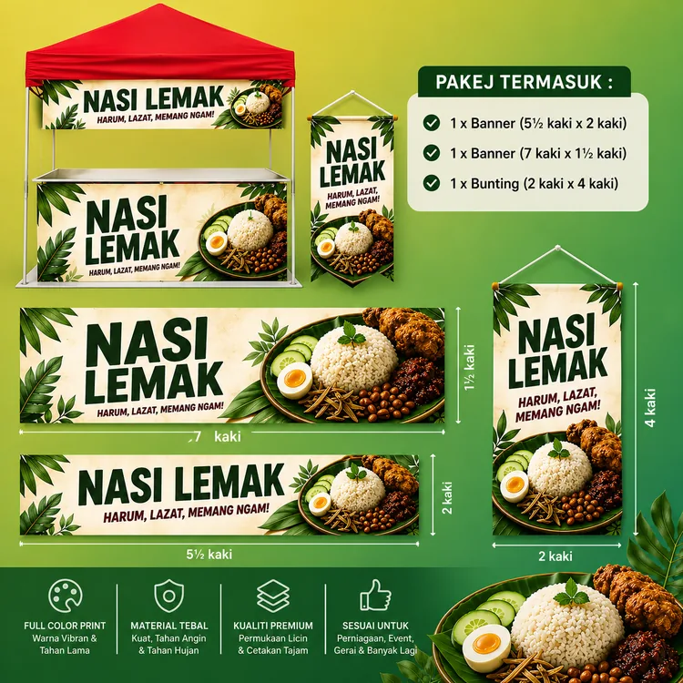 15 ready-made banner designs for food and business promotions